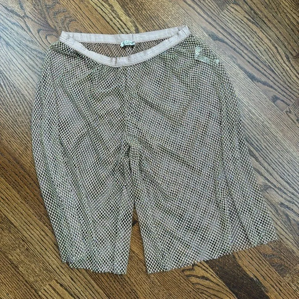 Free people Intimately Filter Finish mesh shorts with crystal embellishment